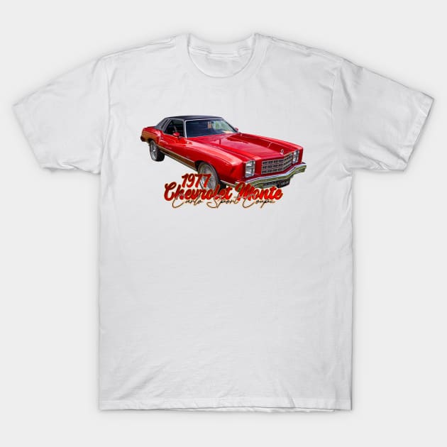 1977 Chevrolet Monte Carlo Sport Coupe T-Shirt by Gestalt Imagery